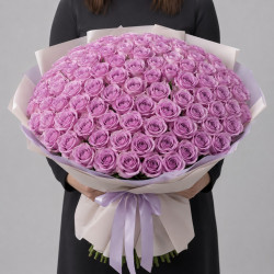 101 сиреневая роза